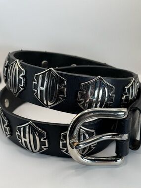 Vintage Harley Davidson Concho Belt XL 40/42 Rare 19 Metal USA Made